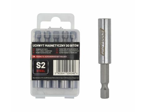 AWTOOLS UCHWYT MAGNETYCZNY DO KOŃCÓWEK 1/4" 60mm/5szt.