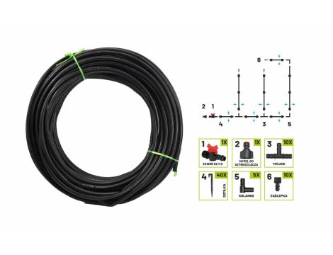 AWTOOLS WĄŻ KROPLUJĄCY ZESTAW 50m 68 ELE. - 4