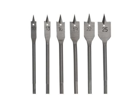 AWTOOLS WIERTŁA ŁOPATKOWE / 10-25mm / 6szt.10/13/16/19/22/25mm