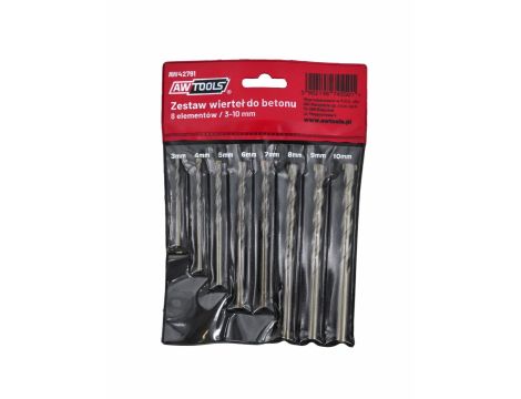AWTOOLS WIERTŁO DO BETONU KPL.8szt./3-4-5-6-7-8-9-10mm/ - 3