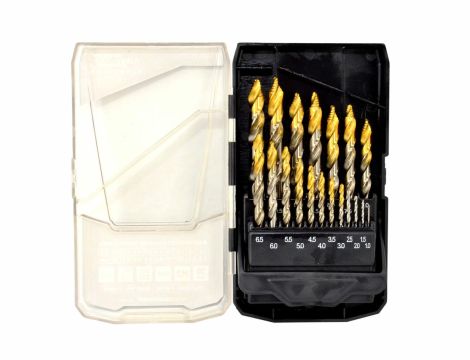 AWTOOLS WIERTŁO DO METALU M2 HSS-TiN KPL.19szt.  /1.5-10mm / BLACK LINE - 2