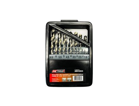 AWTOOLS WIERTŁO METAL BIAŁE KPL. 19szt. /1,0 - 10,0mm/