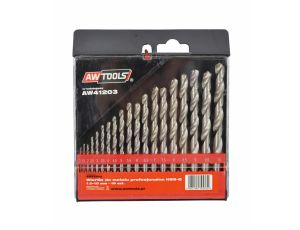 AWTOOLS WIERTŁO METAL BIAŁE KPL. 19szt./1,0-10,0mm/ OP.PLASTIK