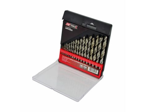 AWTOOLS WIERTŁO METAL BIAŁE KPL. 19szt./1,0-10,0mm/ OP.PLASTIK - 2
