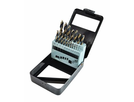 AWTOOLS WIERTŁO METAL HSS M2 KPL. 19szt. / 1.0-10 mm/PREMIUM