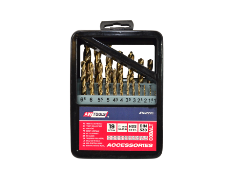 AWTOOLS WIERTŁO METAL KOBALT KPL.19szt/1,0-10,0mm - 3