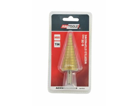AWTOOLS WIERTŁO STOPNIOWE HSS-TIN /  6-35mm