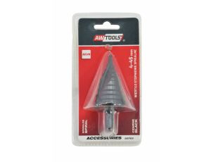 AWTOOLS WIERTŁO STOPNIOWE SPIRALNE/ 4-45mm/ AICrN/ CZARNE