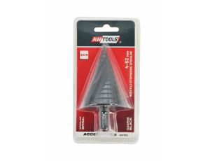 AWTOOLS WIERTŁO STOPNIOWE SPIRALNE/ 4-52mm/ AICrN/ CZARNE