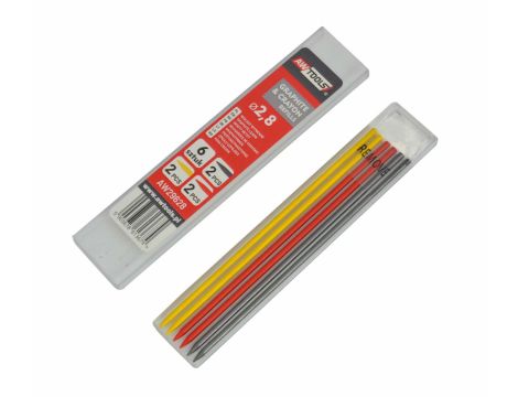 AWTOOLS WKŁADY WYMIENNE KOLOROWE DO OŁÓWKA kpl. 6szt.