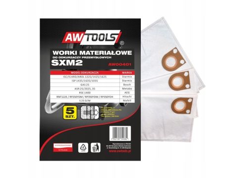 AWTOOLS WORKI Z MIKROWŁÓKNINY kpl.5szt.  SXM2 GAS 25 / STARMIX 25/35 - 3