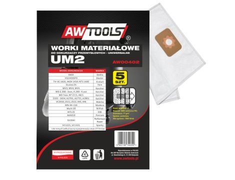 AWTOOLS WORKI Z MIKROWŁÓKNINY kpl.5szt.  UM2 VC2010/2511/2512/445/446