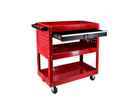 AWTOOLS WÓZEK WARSZTATOWY METALOWY 3 POZIOMY +1 SZUFLADA