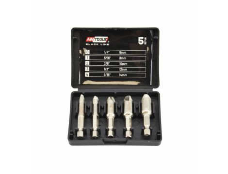 AWTOOLS WYKRĘTAKI DO ŚRUB  5cz. BLACK LINE