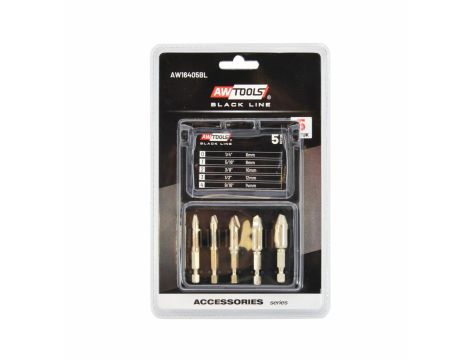 AWTOOLS WYKRĘTAKI DO ŚRUB  5cz. BLACK LINE - 2