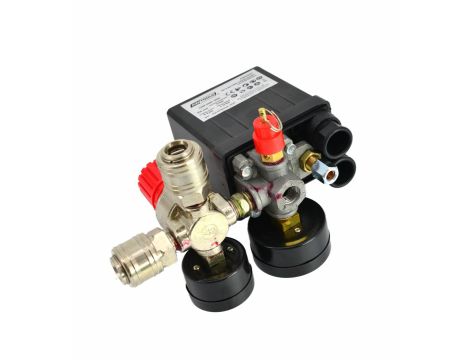 AWTOOLS WYŁĄCZNIK CIŚNIENIOWY KOMPRESORA 230V 2 WEJŚCIA 1/4" - 2