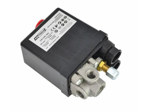 AWTOOLS WYŁĄCZNIK CIŚNIENIOWY KOMPRESORA 230V 3 WEJŚCIA 1/4" - 2