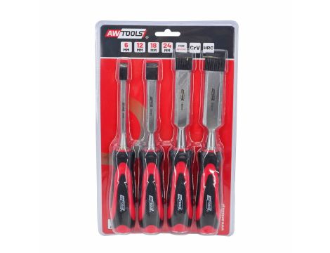 AWTOOLS ZESTAW DŁUT Z PLAST. UCHWYTAMI 4 SZT6/12/18/24 MM - 2