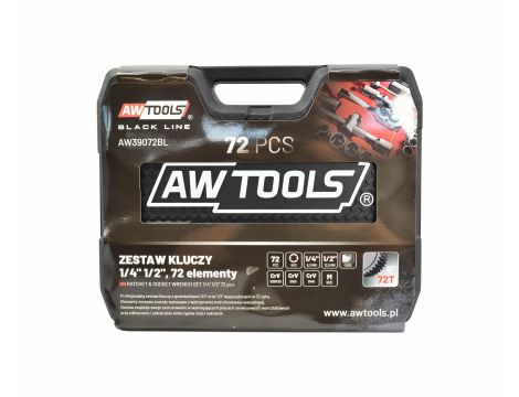 AWTOOLS ZESTAW KLUCZY   72el  1/2" / 1/4" BLACK LINE - 2