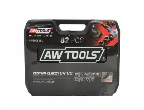 AWTOOLS ZESTAW KLUCZY   82el  1/2" / 1/4" - 3