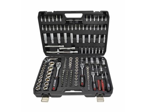 AWTOOLS ZESTAW KLUCZY  173el  1/2"/3/8"/1/4" BLACK LINE