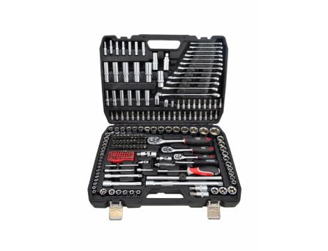 AWTOOLS ZESTAW KLUCZY  216el  1/2"/3/8"/1/4" BLACK LINE