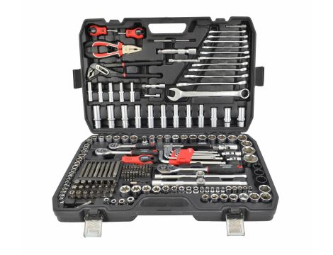 AWTOOLS ZESTAW KLUCZY  225el  1/2"/3/8"/1/4" BLACK LINE