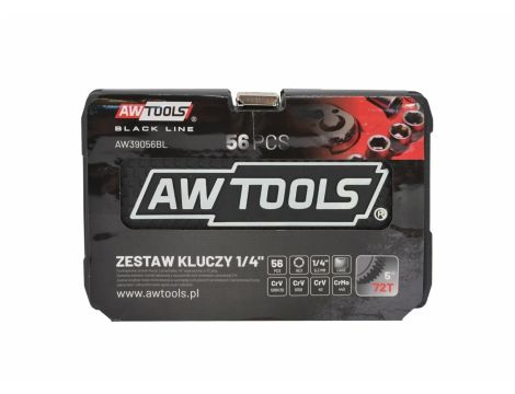 AWTOOLS ZESTAW KLUCZY 56el 1/4" - 3
