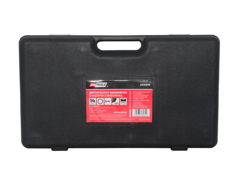 AWTOOLS ZESTAW KLUCZY NASADOWYCH 12KĄTNYCH 14 ELEMENTÓW 3/4"