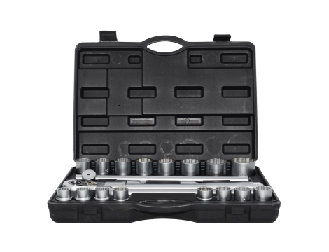 AWTOOLS ZESTAW KLUCZY NASADOWYCH 12KĄTNYCH 21 ELEMENTÓW 3/4"