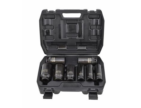 AWTOOLS ZESTAW NASADEK UDAROWYCH 1/2"   8cz. DŁUGIE BLACK LINE