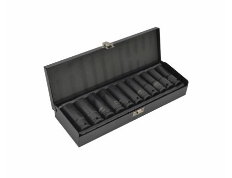 AWTOOLS ZESTAW NASADEK UDAROWYCH 1/2" 11cz. 10-24mm DŁUGIE BLACK LINE - 3