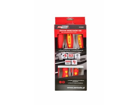 AWTOOLS ZESTAW WKRĘTAKÓW IZOLOWANYCH / 5szt.