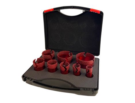 BAIER ZESTAW OTWORNIC DO GRESU W KUFRZE DO PRACY NA SUCHO%%%