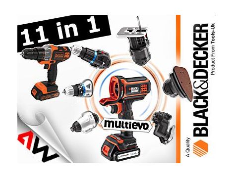 BLACK+DECKER NARZĘDZIE WIELOFUNKCYJNE 18V MT218KB 2x1,5Ah +GŁOWICA WKRĘTARSKA - 6