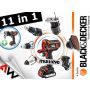 BLACK+DECKER NARZĘDZIE WIELOFUNKCYJNE 18V MT218KB 2x1,5Ah +GŁOWICA WKRĘTARSKA - 3