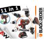 BLACK+DECKER NARZĘDZIE WIELOFUNKCYJNE 18V MT218KB 2x1,5Ah +GŁOWICA WKRĘTARSKA - 5