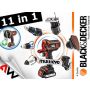 BLACK+DECKER NARZĘDZIE WIELOFUNKCYJNE 18V MT218KB 2x1,5Ah +GŁOWICA WKRĘTARSKA - 8