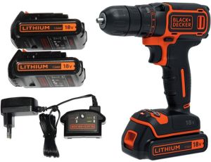 BLACK+DECKER WKRĘTARKA 18V/2x1.5Ah, BDCDC18B