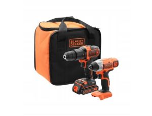BLACK+DECKER ZESTAW COMBO 18V   BCK21S1S WKRĘTARKA+ZAKRĘTARKA %%% - image 2