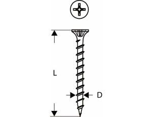 BOSCH WKRĘTY DO DREWNA TAŚMA 3,9x25mm 1000szt.