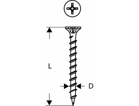 BOSCH WKRĘTY DO DREWNA TAŚMA 3,9x35mm 1000szt.