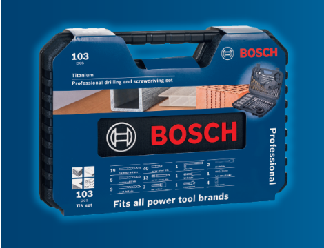 BOSCH ZESTAW MIESZANY 103szt.TIN BL @ - 2