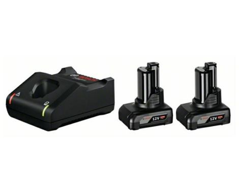 BOSCH AKUMULATOR 12V  6,0Ah 2szt. + ŁADOWARKA GAL 12V-40