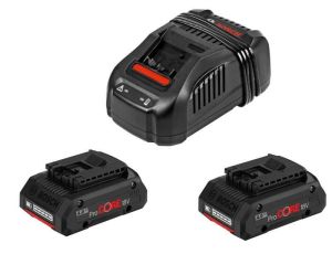 BOSCH AKUMULATOR 18V  4,0Ah PROCORE 2szt. + ŁADOWARKA GAL 1880 CV