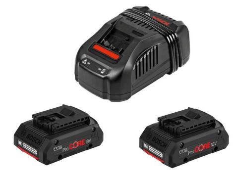 BOSCH AKUMULATOR 18V  4,0Ah PROCORE 2szt. + ŁADOWARKA GAL 1880 CV