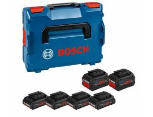 BOSCH AKUMULATOR 18V  4,0Ah PROCORE 4szt. + PC8,0Ah 2szt. LB