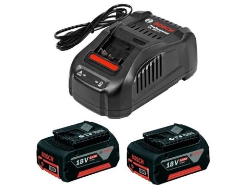 BOSCH AKUMULATOR 18V  5,0Ah 2szt. + ŁADOWARKA GAL 1880 CV