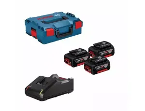 BOSCH AKUMULATOR 18V  5,0Ah 3szt. + ŁADOWARKA GAL 18V-40 LB