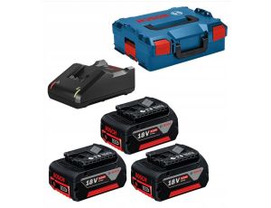 BOSCH AKUMULATOR 18V  5,0Ah 3szt. + ŁADOWARKA GAL 18V-40 LB - image 2
